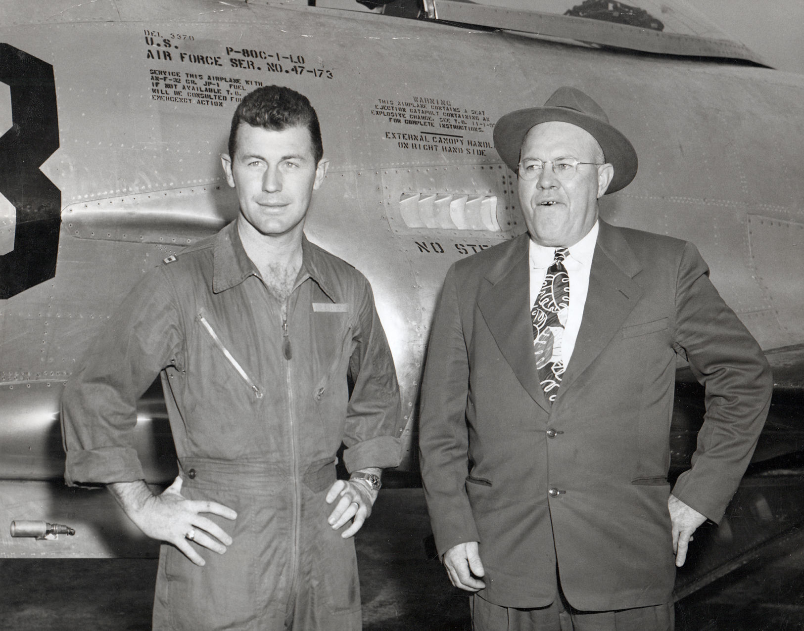 Vintage West Virginia: Yeager visits father, son